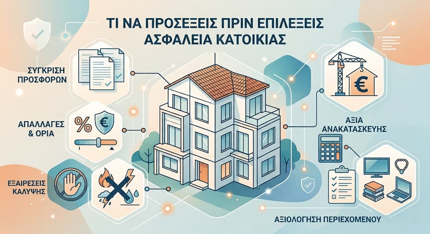 Τι να προσέξεις πριν επιλέξεις ασφάλεια σπιτιού