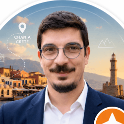 George Papadimitriou, insurance agent in Chania, Crete